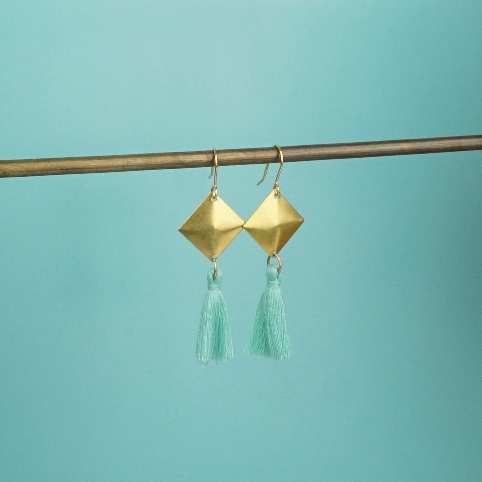 Gold Tassel Earrings