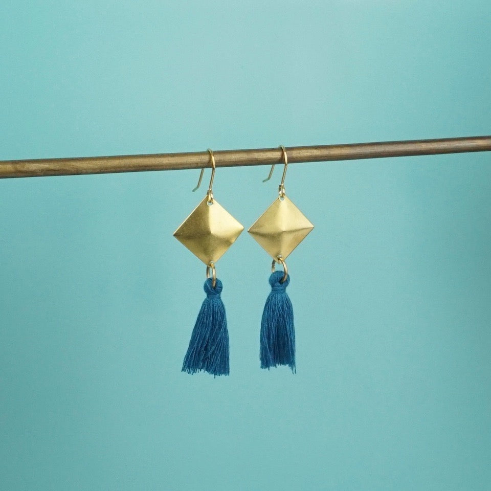 Gold Tassel Earrings