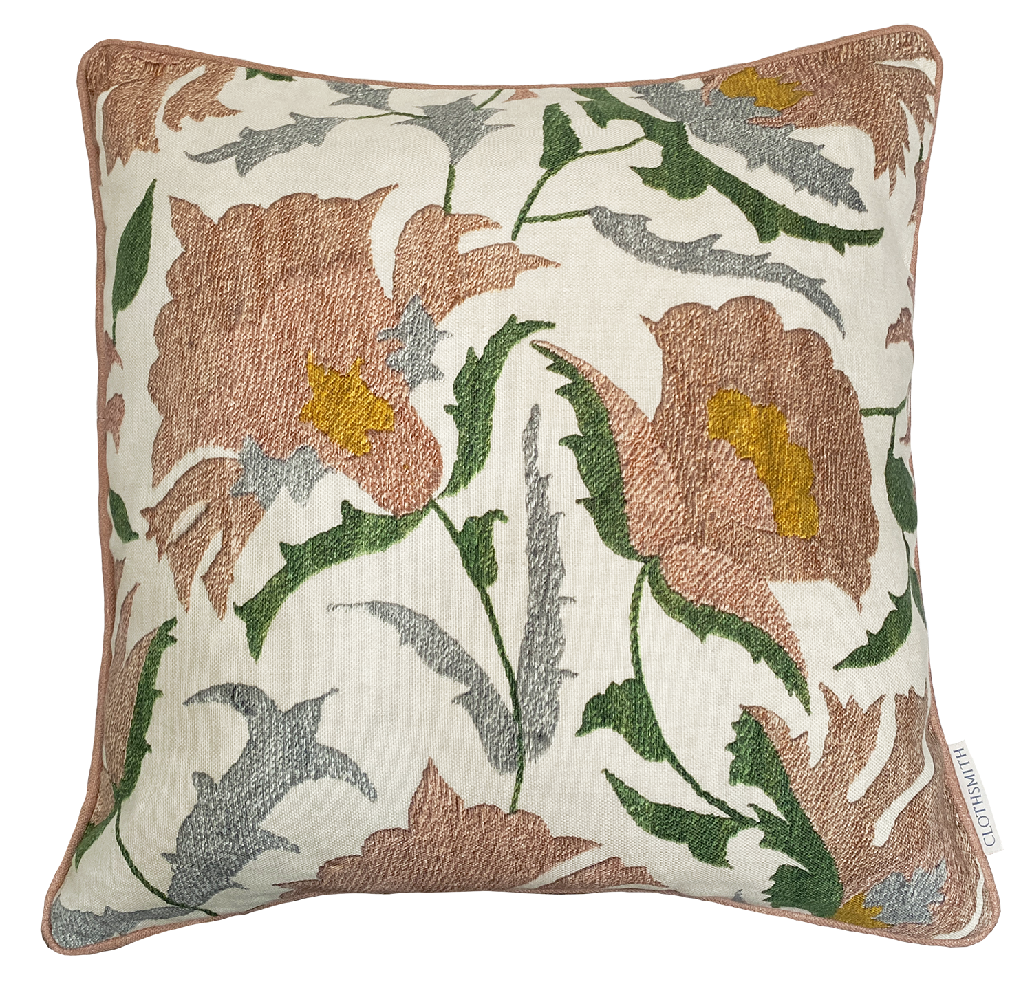 Suzani Square Cushion - Pink