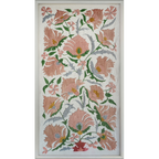 Suzani Framed Embroidery Print - Pink