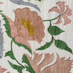 Suzani Framed Embroidery Print - Pink