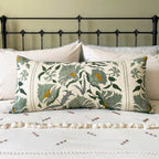 Suzani Lumbar Cushion - Blue Green