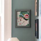 Sylvie Framed Embroidery Print