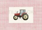 TRACTOR ~ PINK/RED