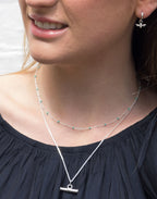 Silver T-Bar Necklace