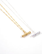 Silver T-Bar Necklace
