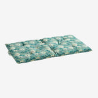 Teal Blue Block Printed Cotton Mattress | Scandinavian Outdoor Living