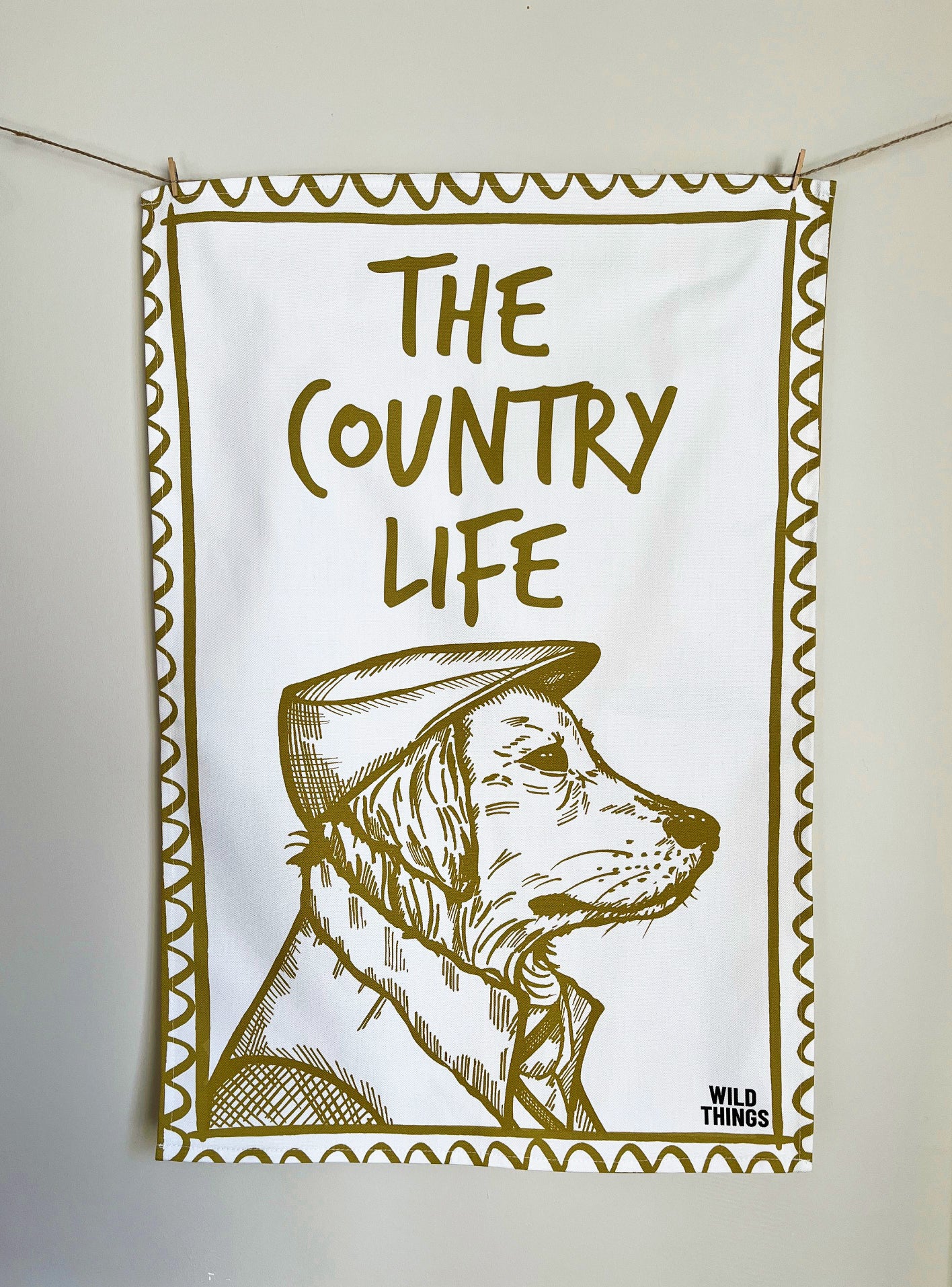 Ted Retriever Tea Towel