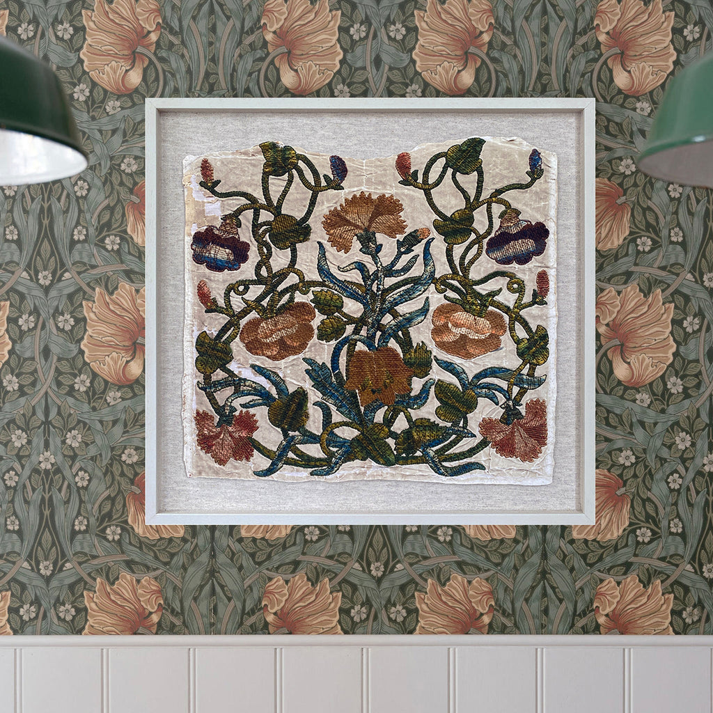 Florence Framed Embroidery Print - Medium
