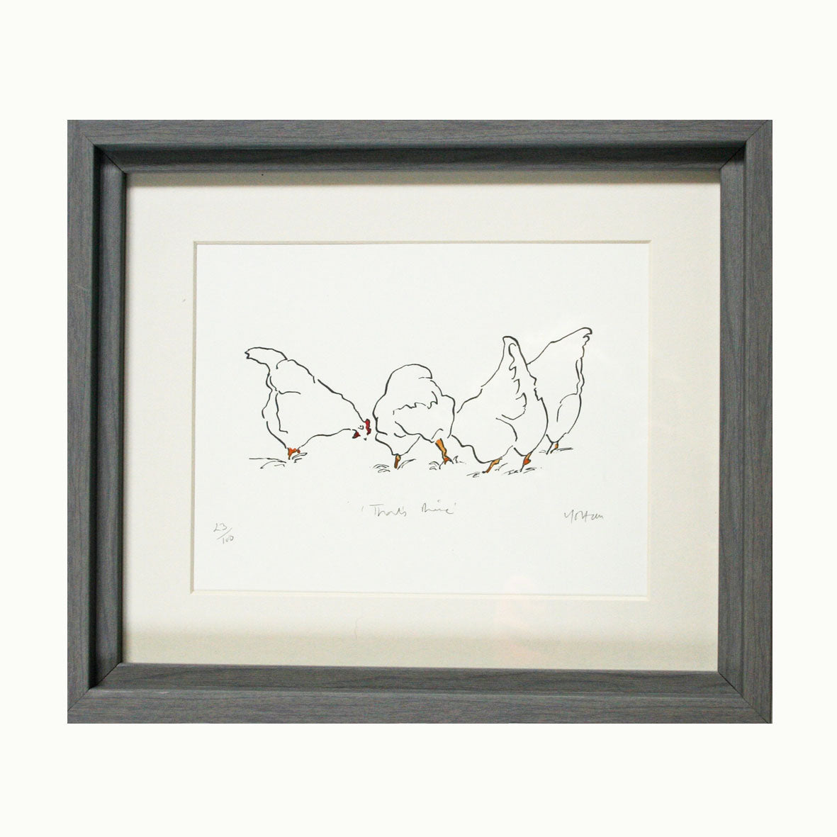 That's Mine Hens Print