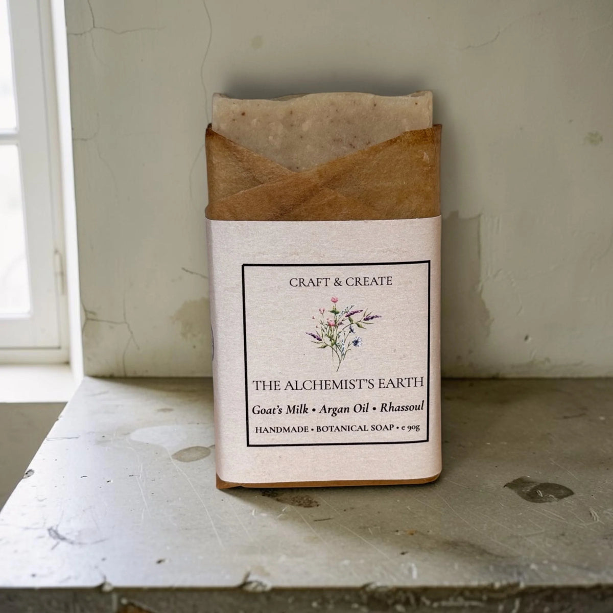 The Alchemist’s Earth | Natural Goats Milk, Argan & Rhassoul Soap Ba