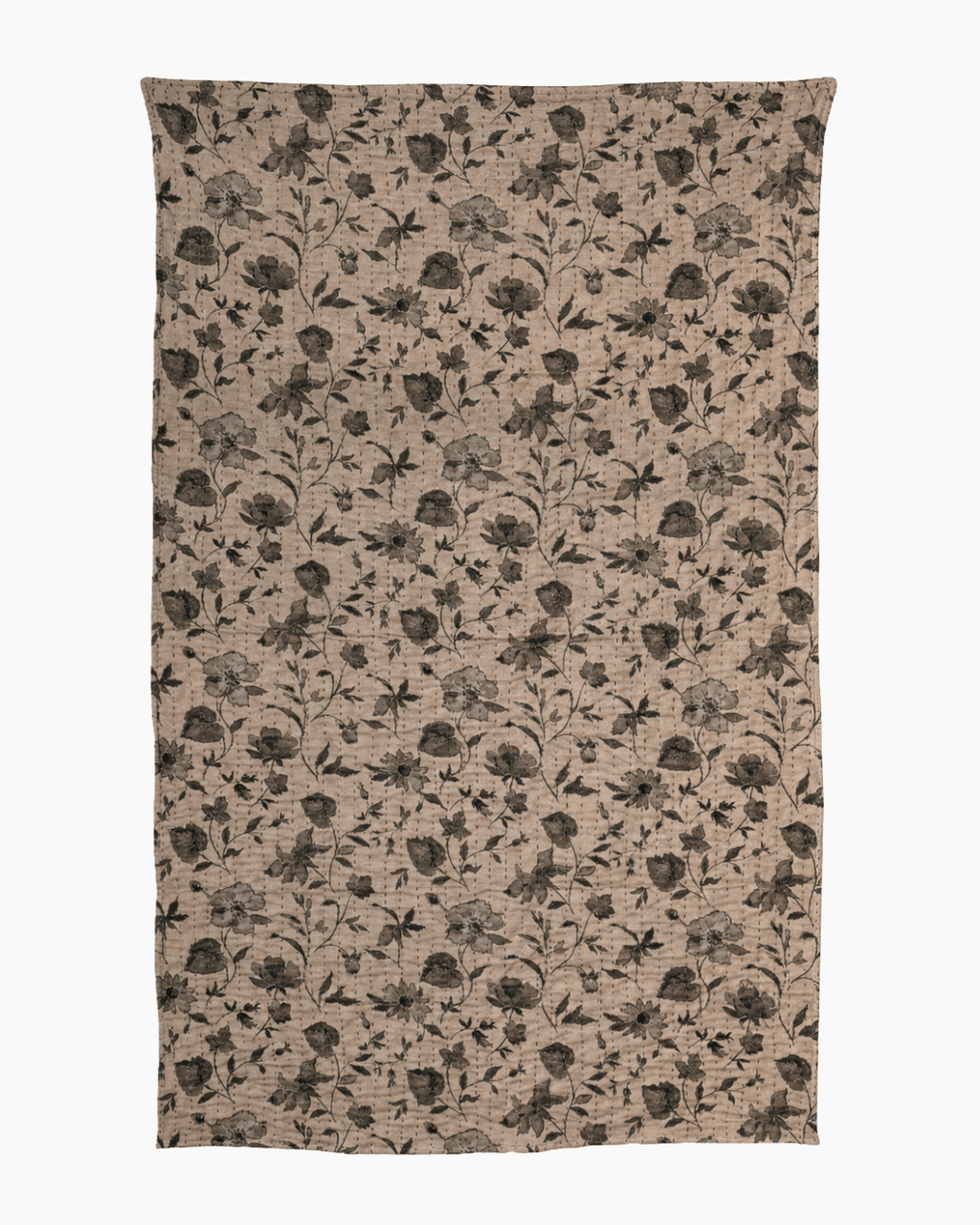 The Moon Garden Kantha Throw