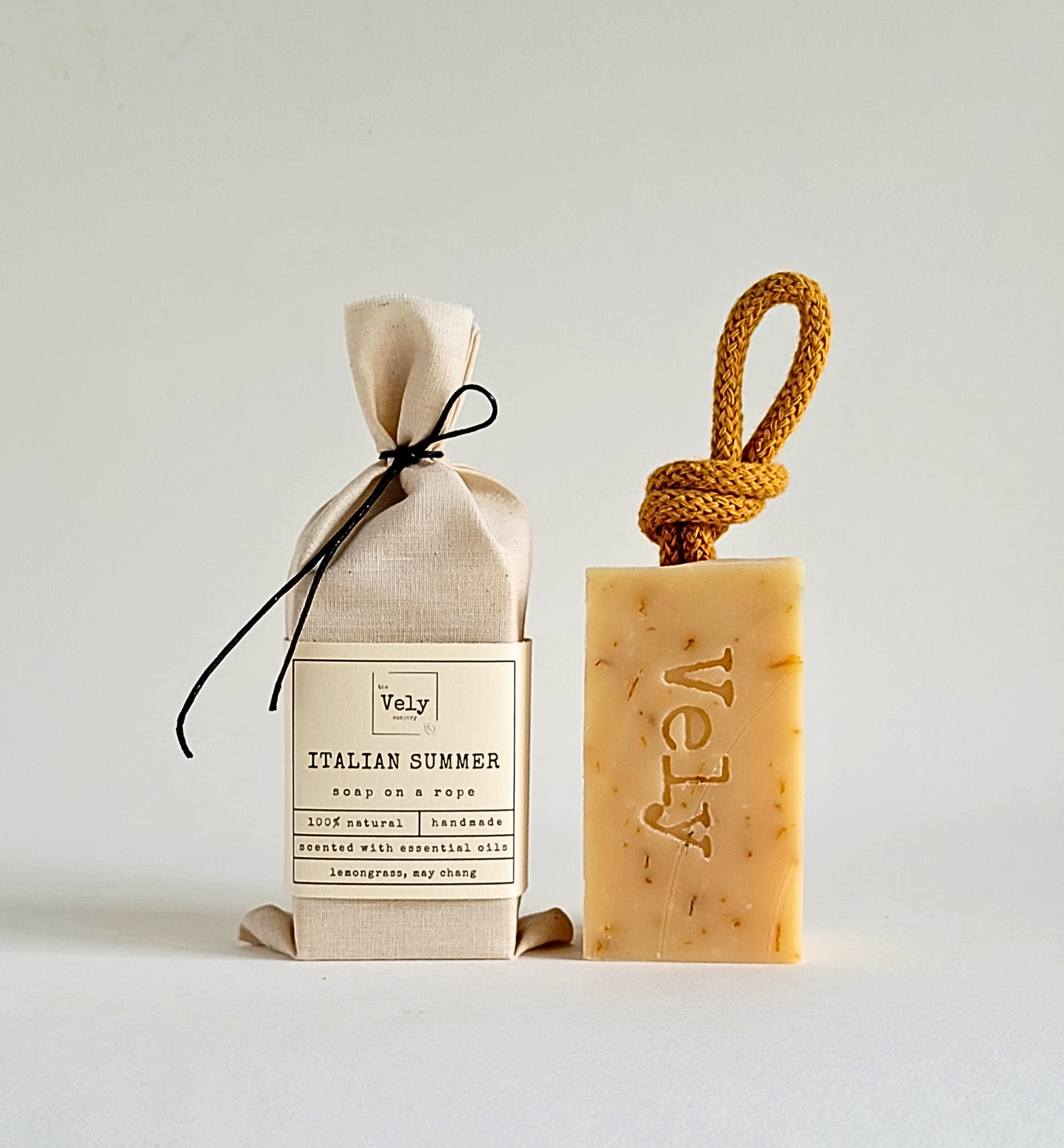 Natural Soap On A Rope - Italian Summer