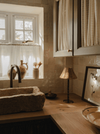 The Raffles Cordless Bamboo Lamp