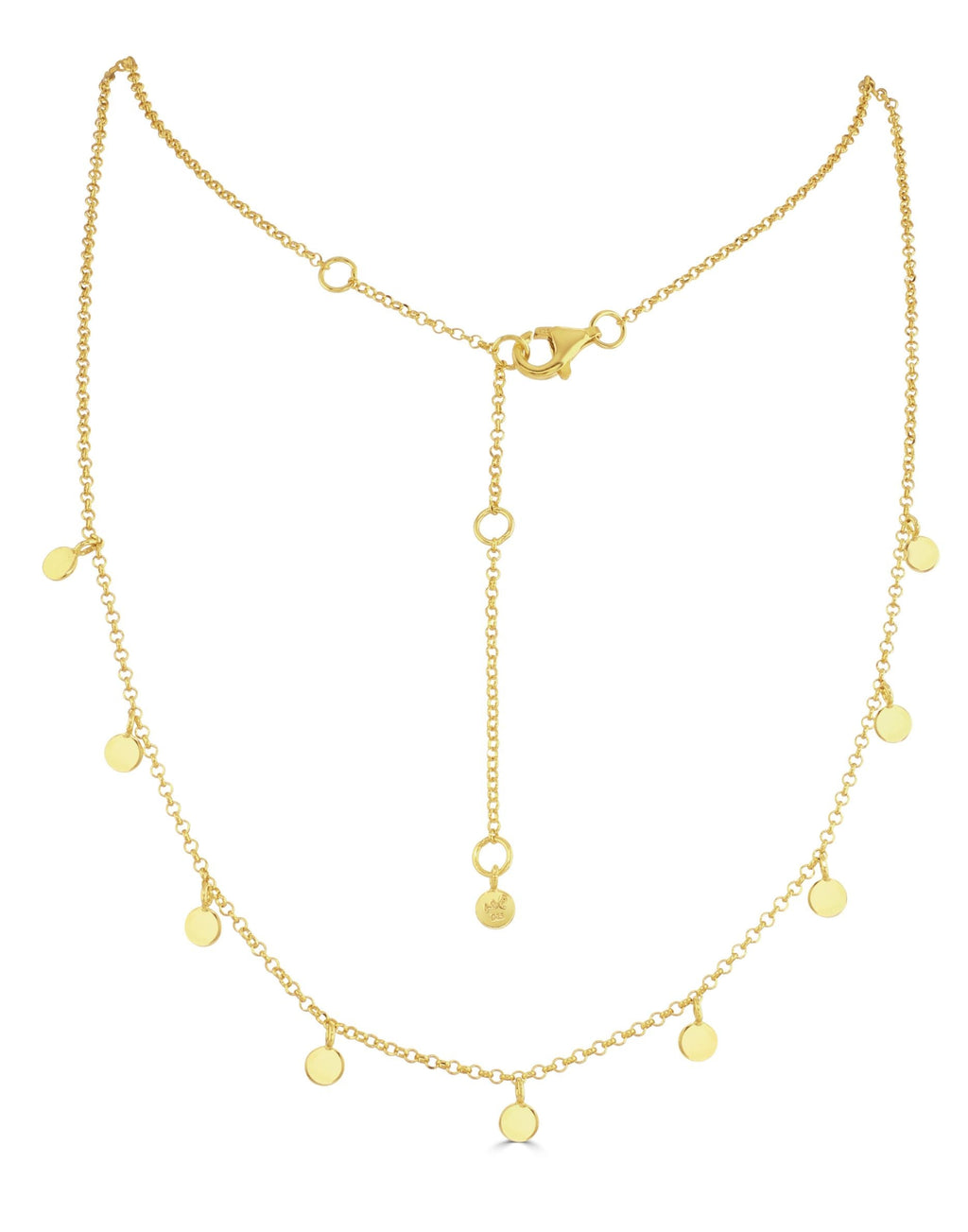 Tilly Gold Disc Necklace