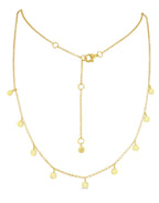 Tilly Gold Disc Necklace