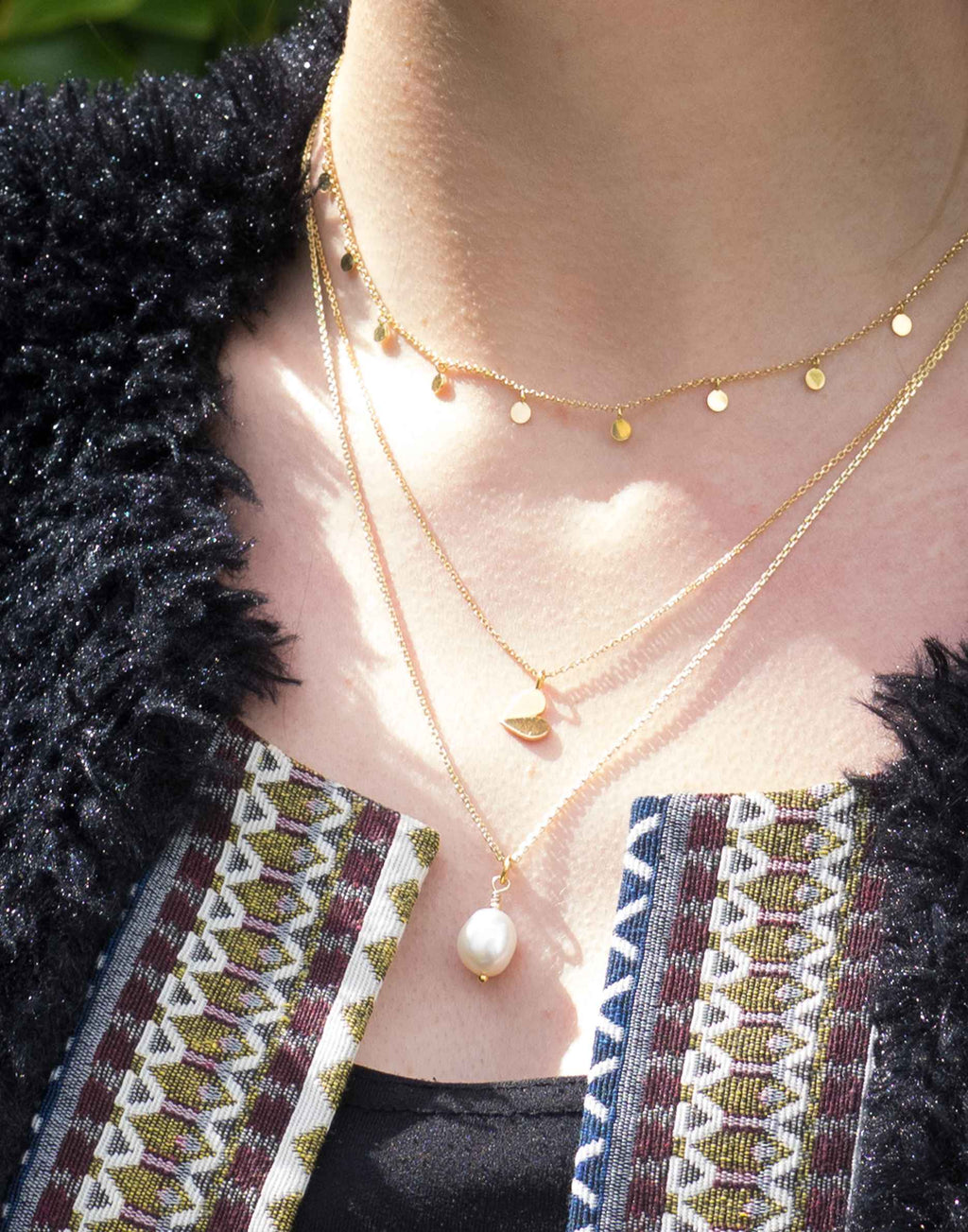 Tilly Gold Disc Necklace