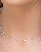 Tilly Silver Disc Necklace
