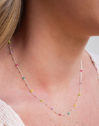 Tutti Fruiti Silver Necklace