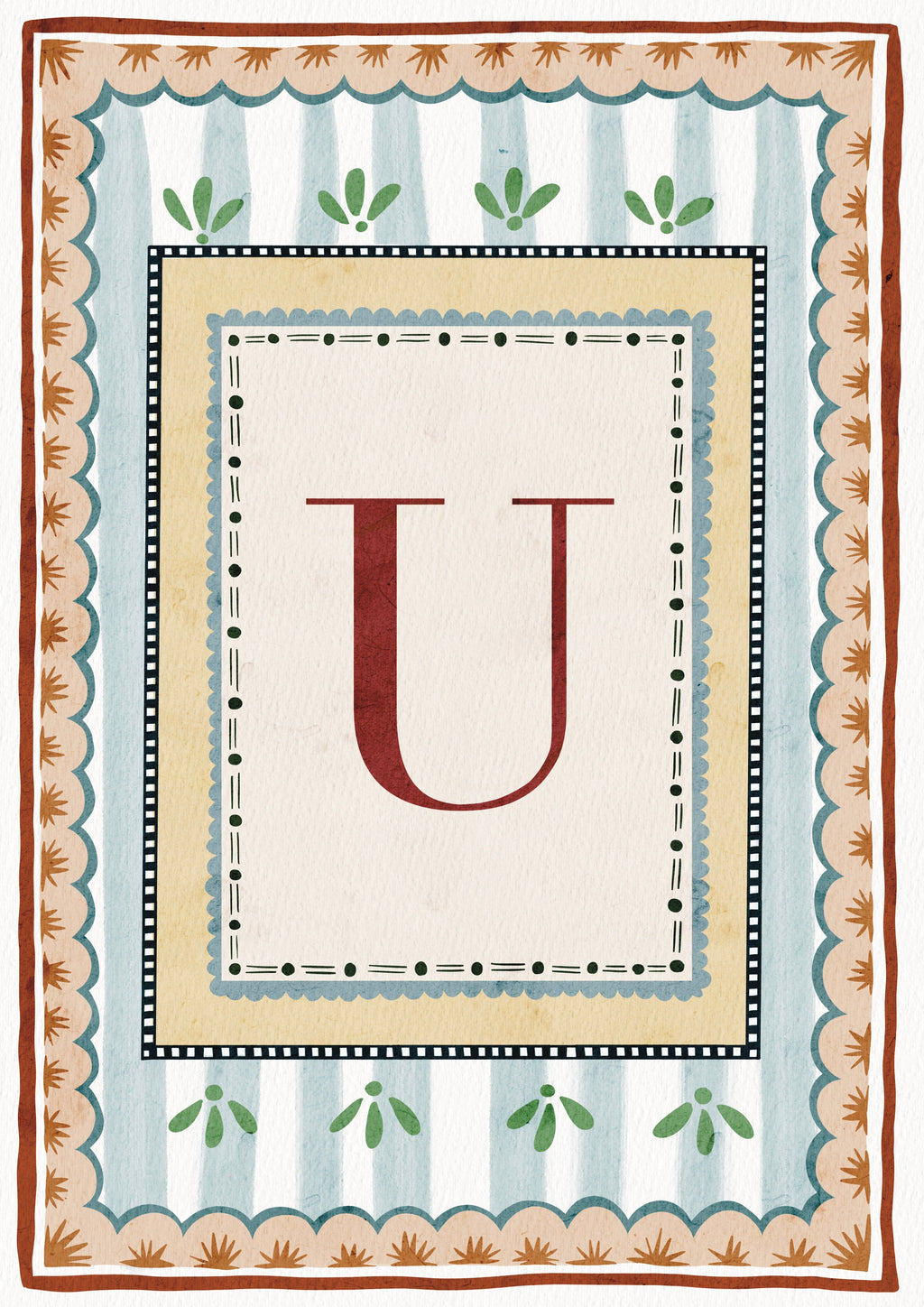 ALPHABET LETTERS ~ Blue / Red