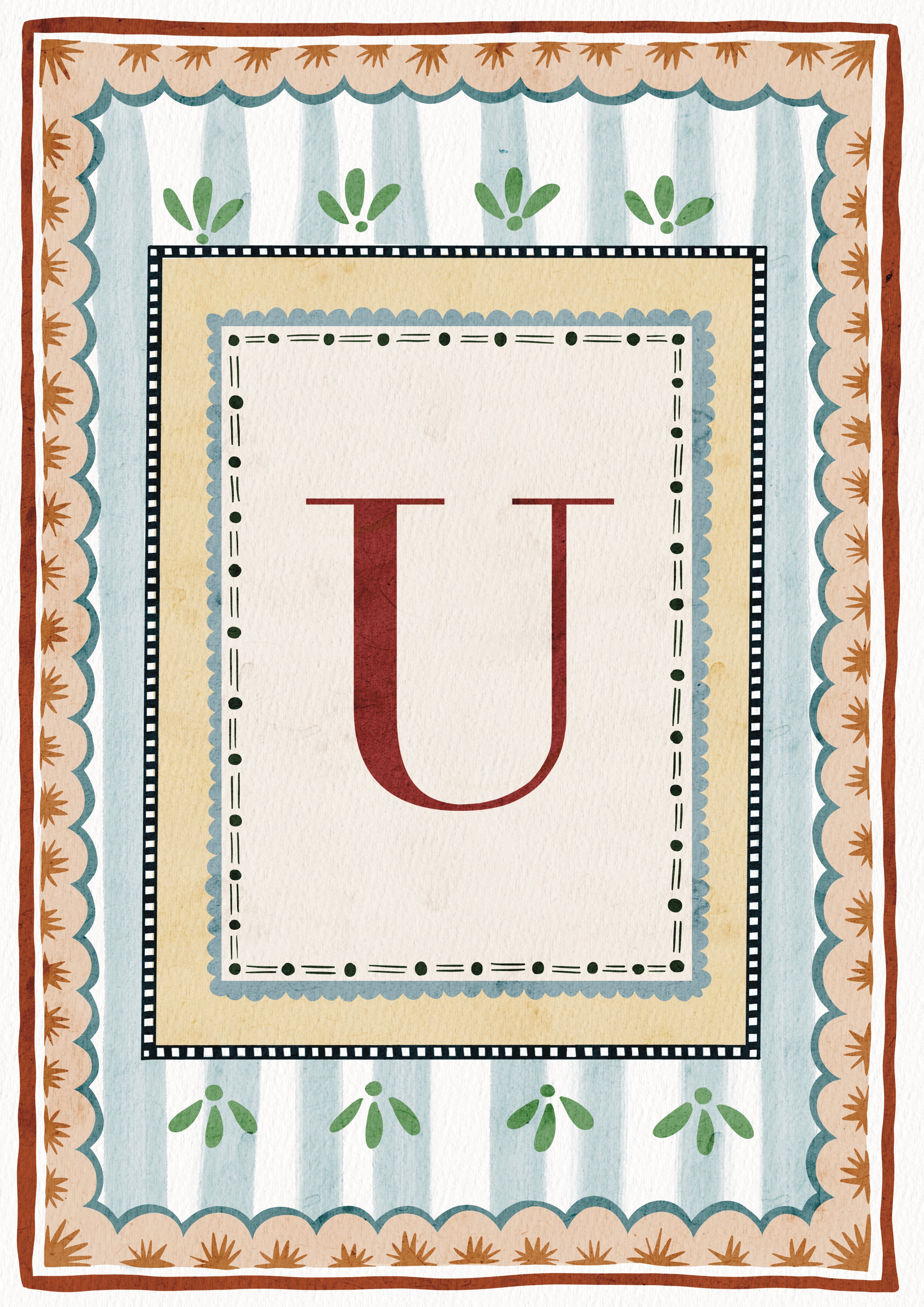 ALPHABET LETTERS ~ Blue / Red