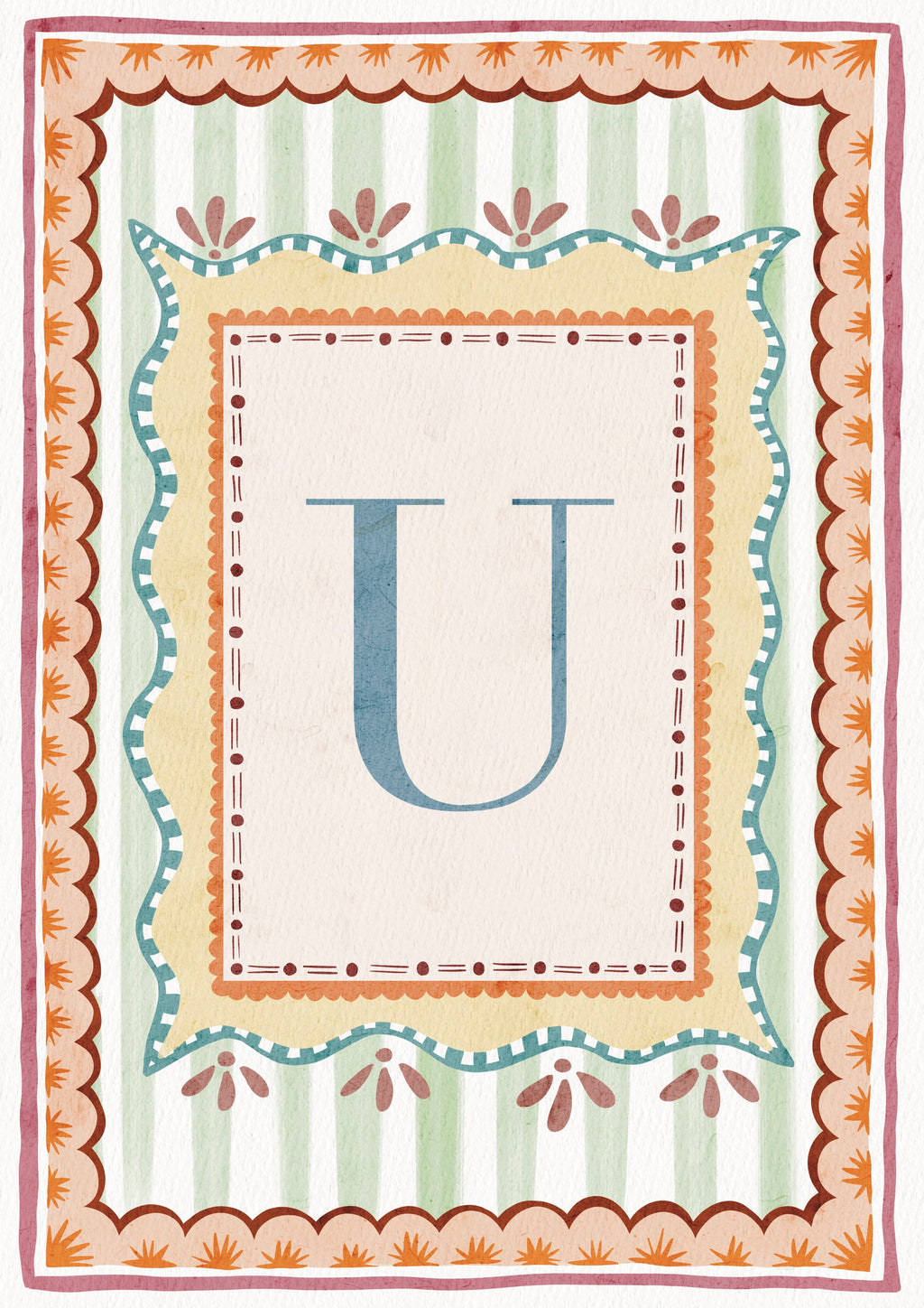 ALPHABET LETTERS ~ Blue / Pink / Green /