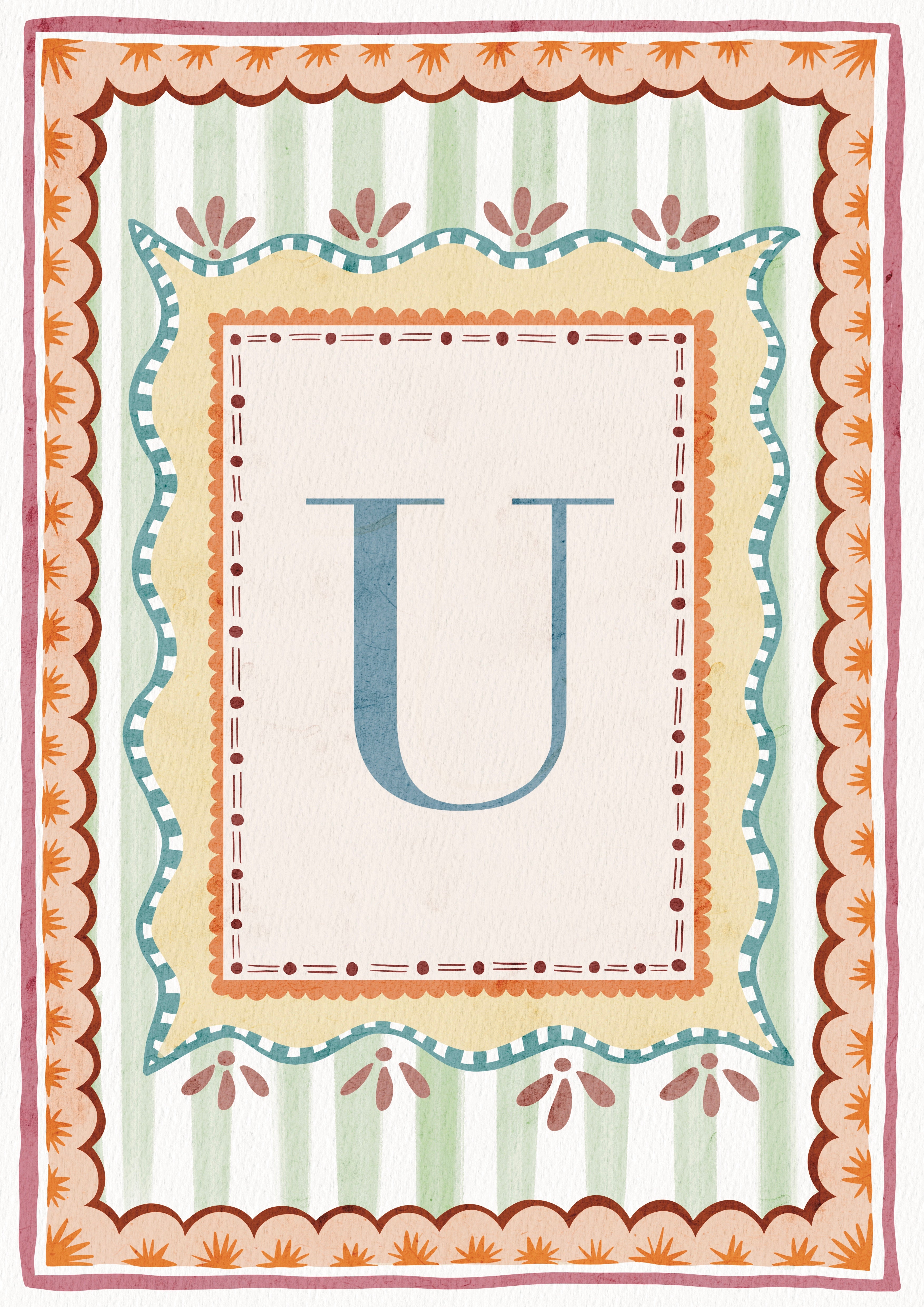 ALPHABET LETTERS ~ Blue / Pink / Green /