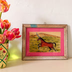 UNICORN Indian glass painting