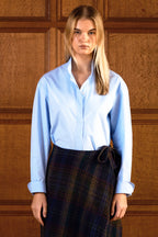 Oversized Bailey Shirt Blue Cotton