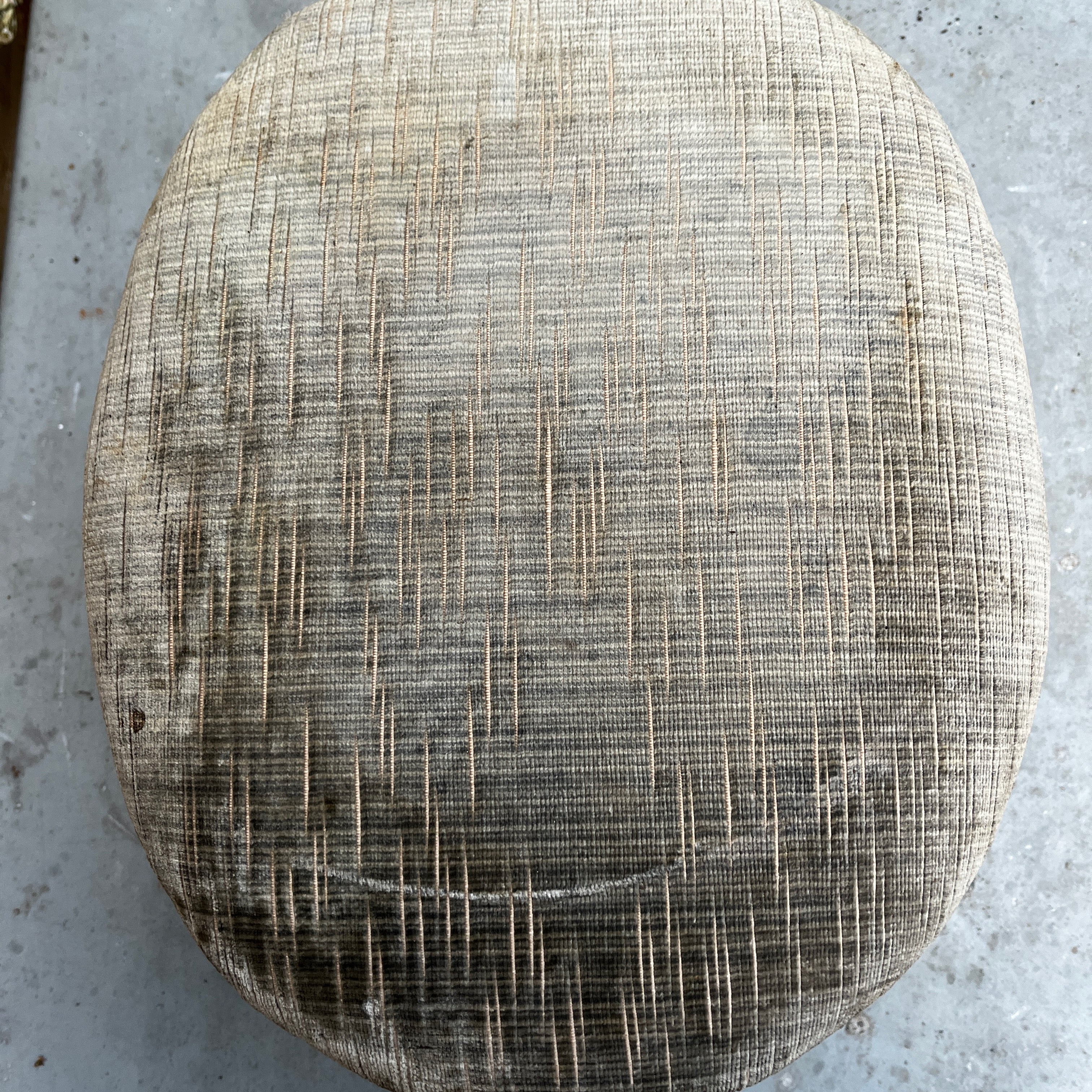 Small Vintage Upholstered Stool