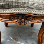 Small Vintage Upholstered Stool