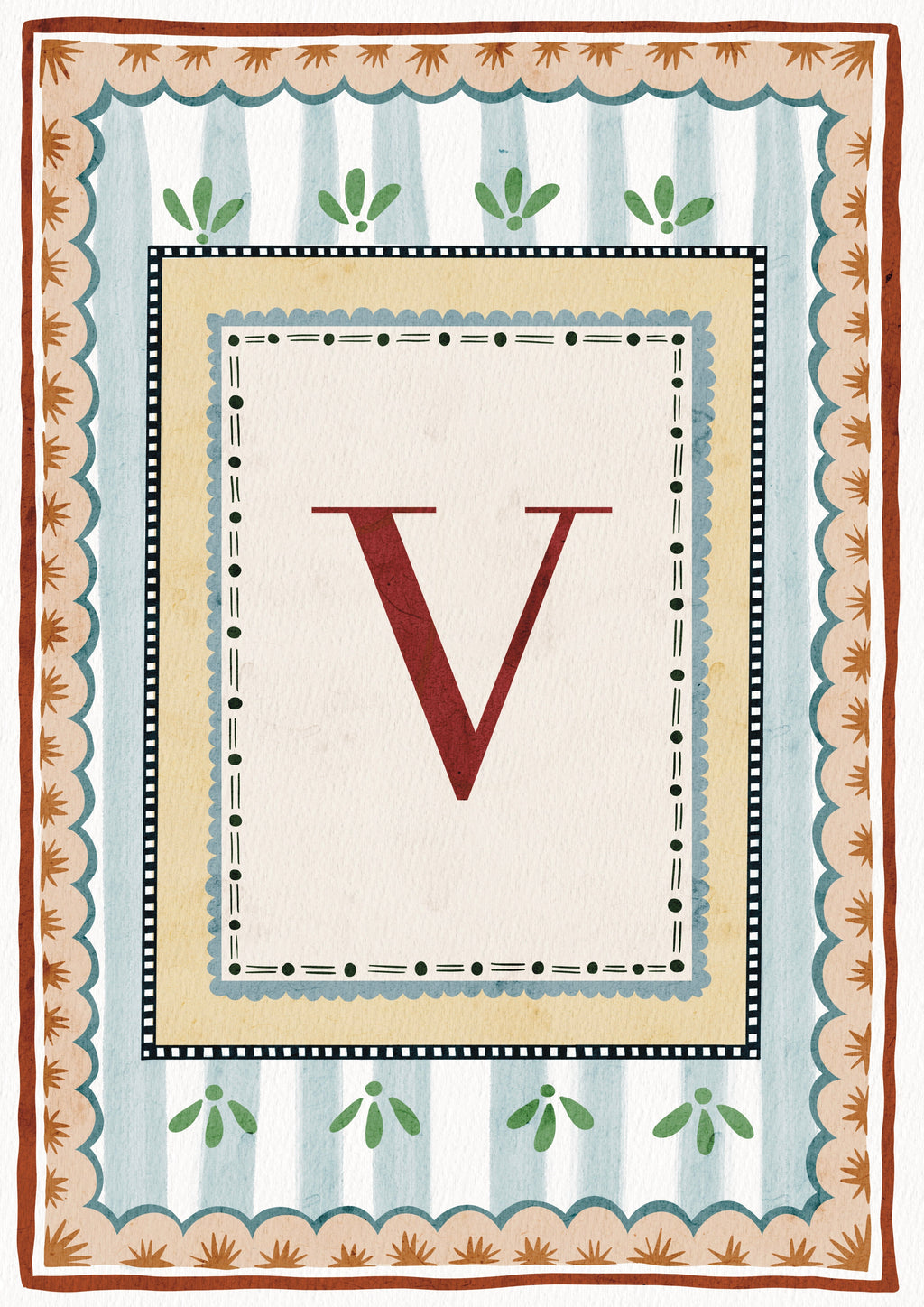 ALPHABET LETTERS ~ Blue / Red