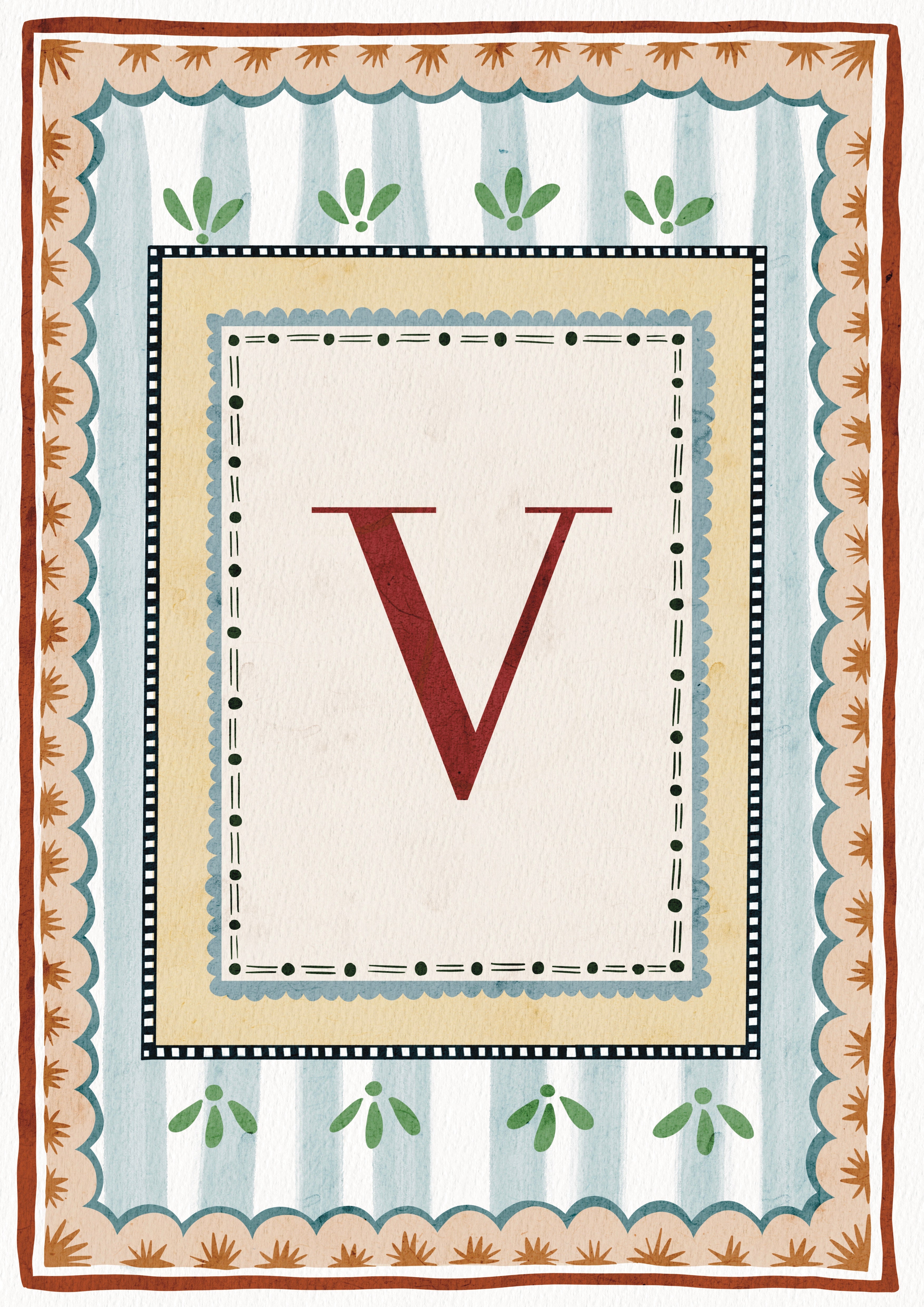 ALPHABET LETTERS ~ Blue / Red