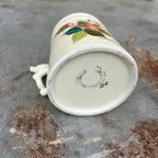 Vintage Sponnerberg Porcelain Mug with Hand-Painted Pink Roses