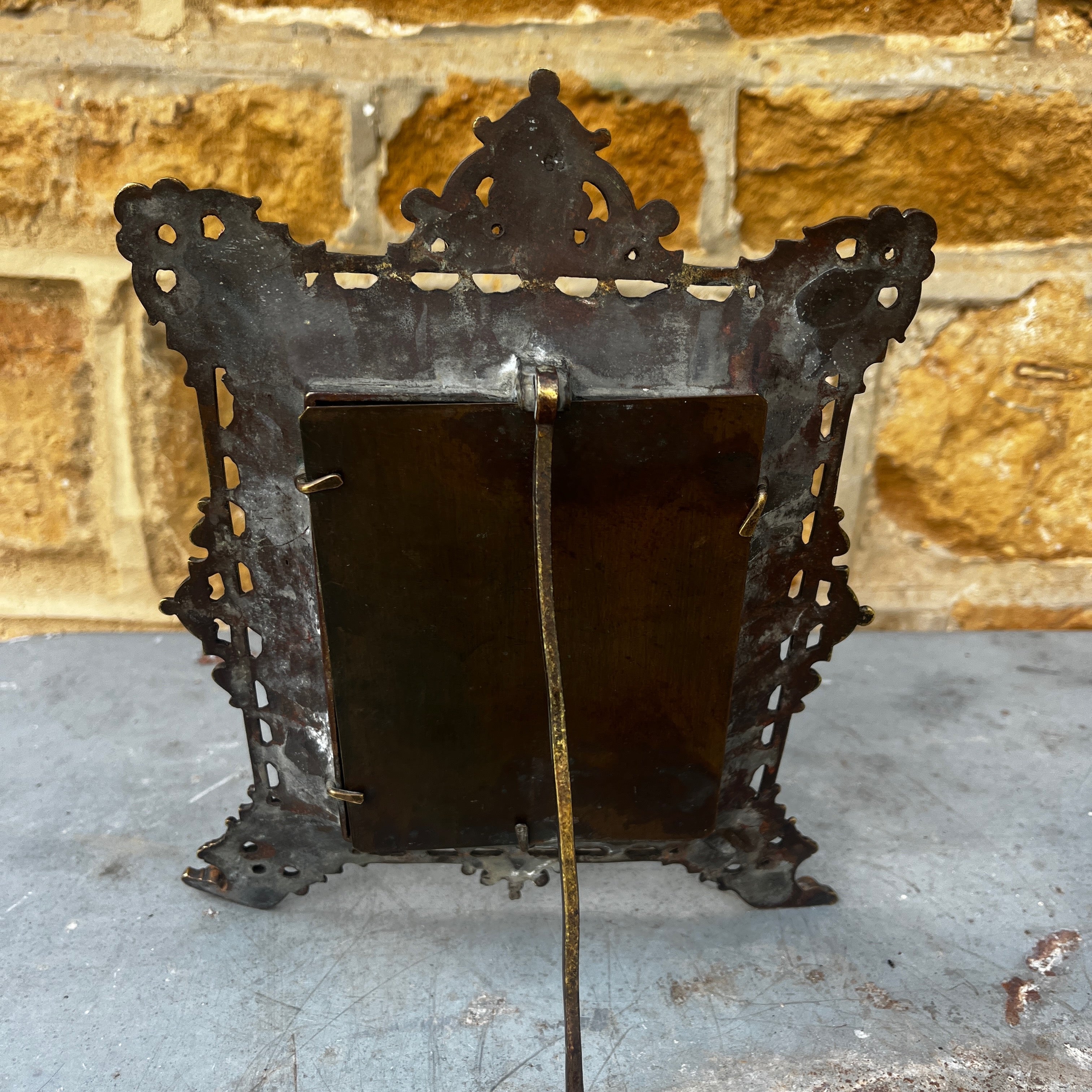 Victorian Brass Photo Frame