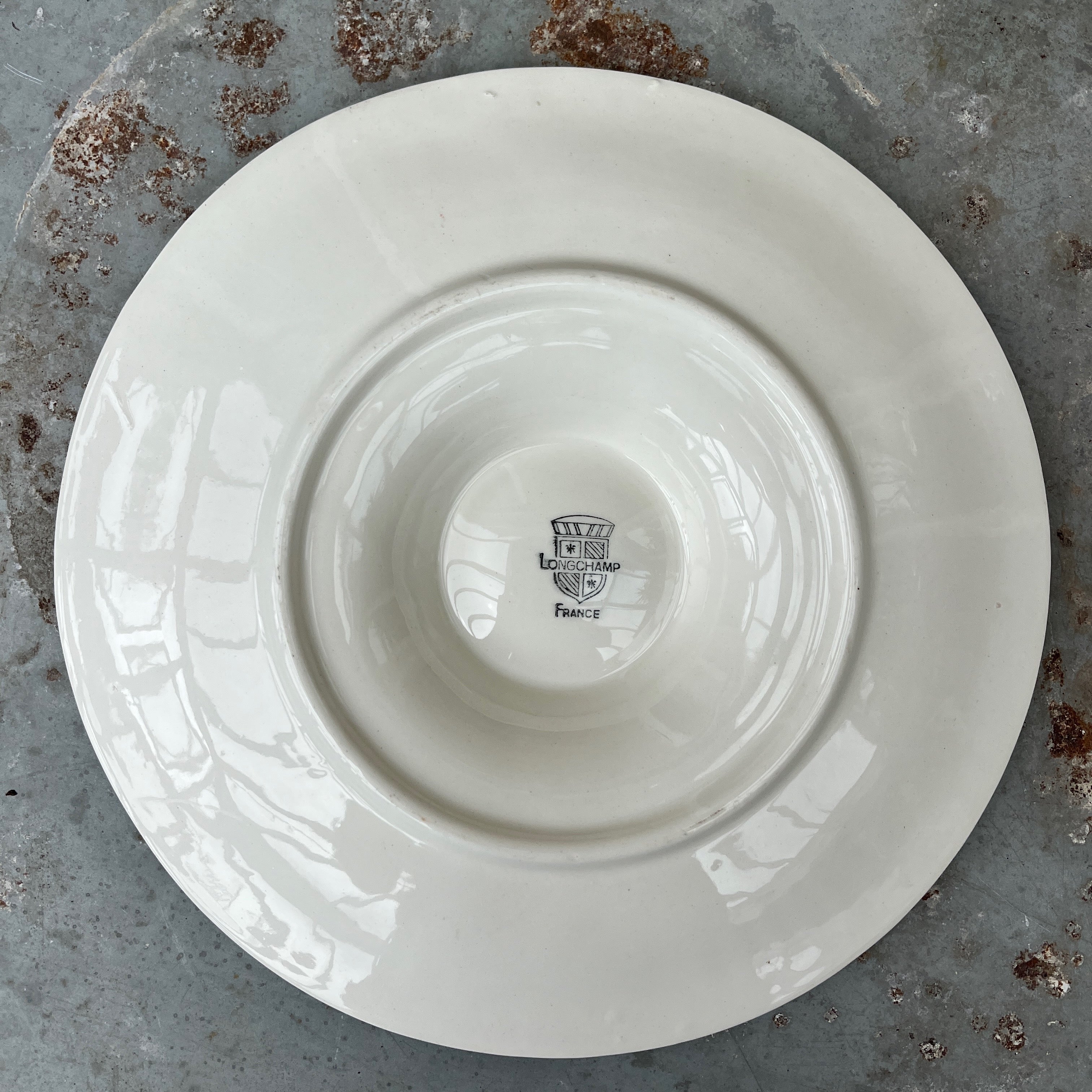 Vintage French Longchamp Oyster Plates