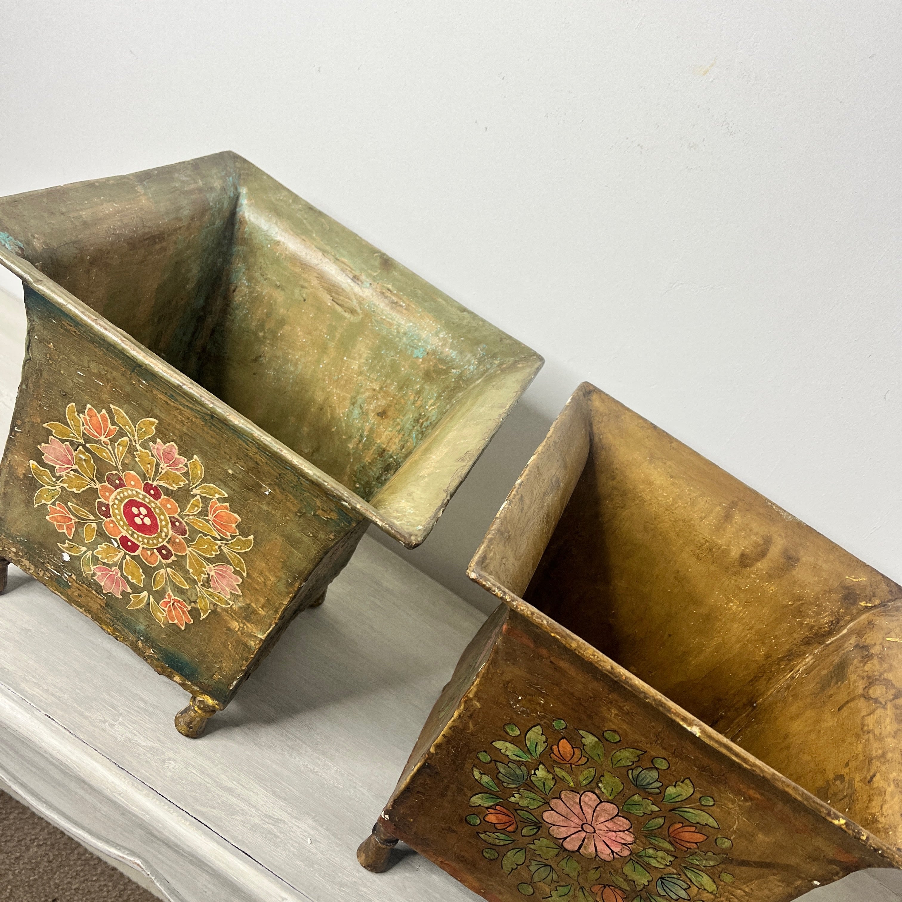 Pair of Decorative Vintage Planters