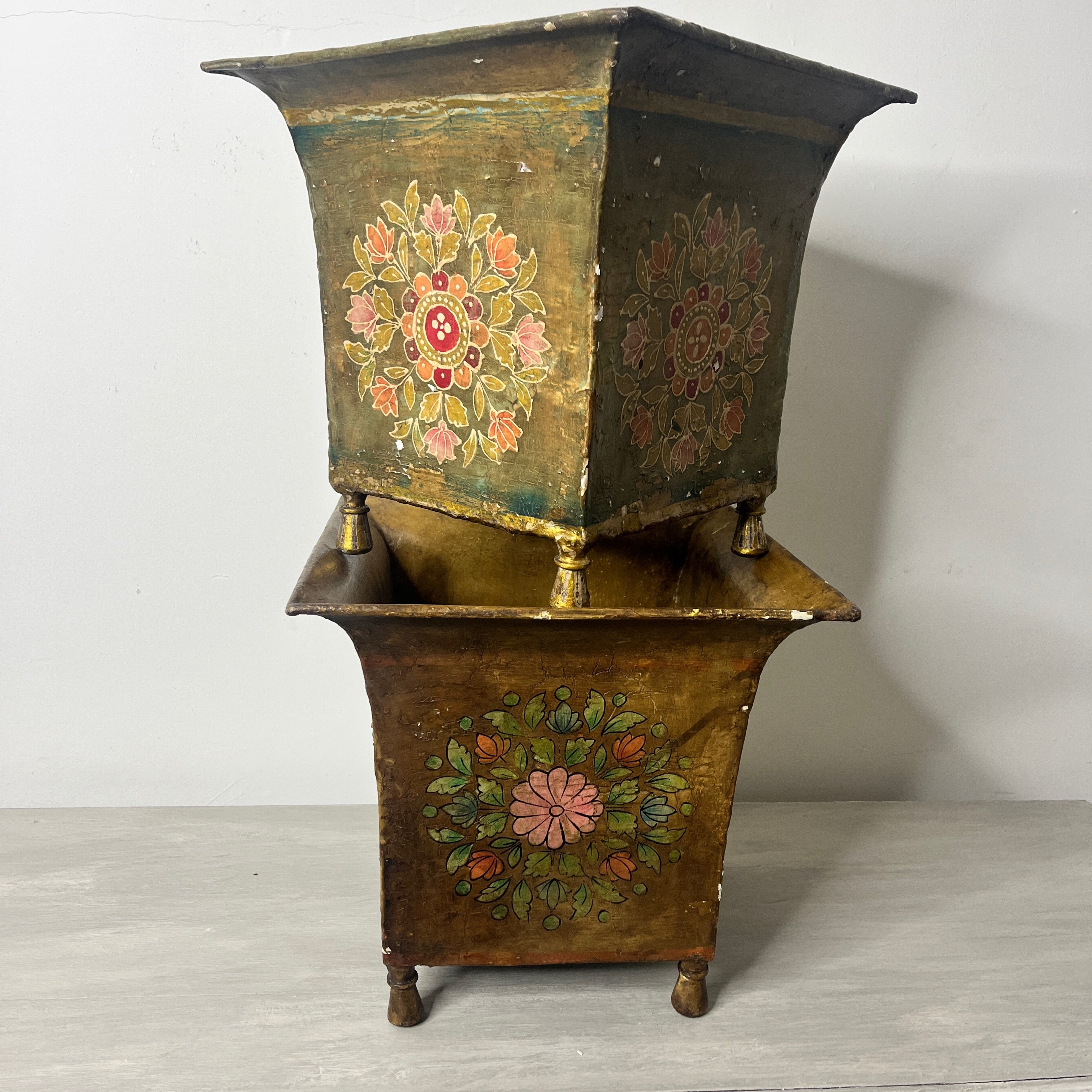 Pair of Decorative Vintage Planters