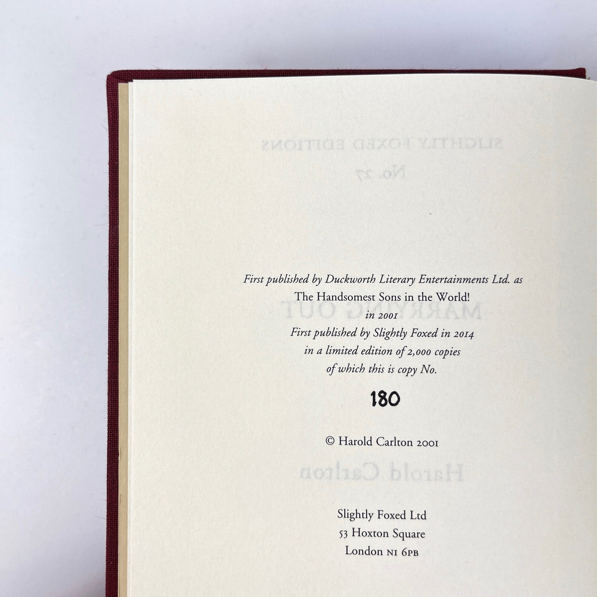 Vintage Slightly Foxed Edition