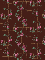 Coco - Wallpaper - Fuchsia on Brick