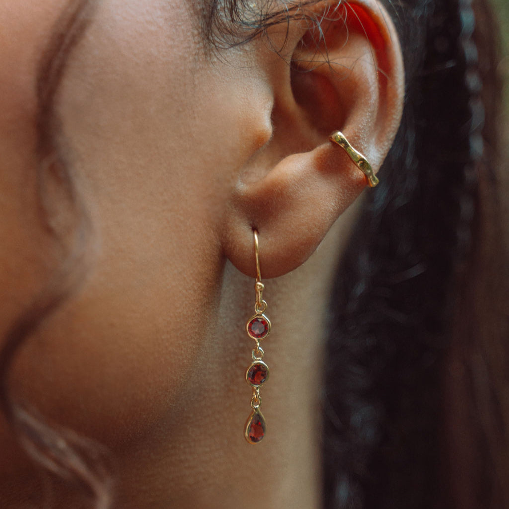 Triple Drop in Garnet