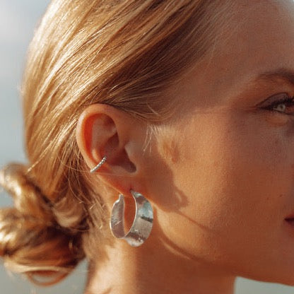 The Soho Hoops in Silver