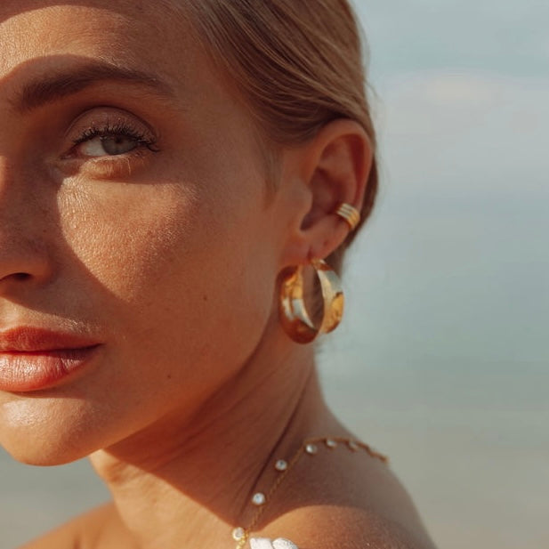 The Soho Hoops in Gold