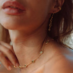 Marilyn Necklace in Gold with Peridot