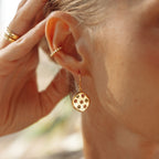 Stargazer Earrings in Gold and Tourmaline