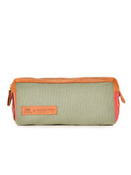 Canvas Safari Washbag - Khaki Green