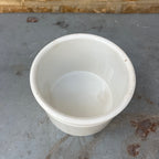 Vintage French White Earthenware Pot by Digoin & Sarreguemines
