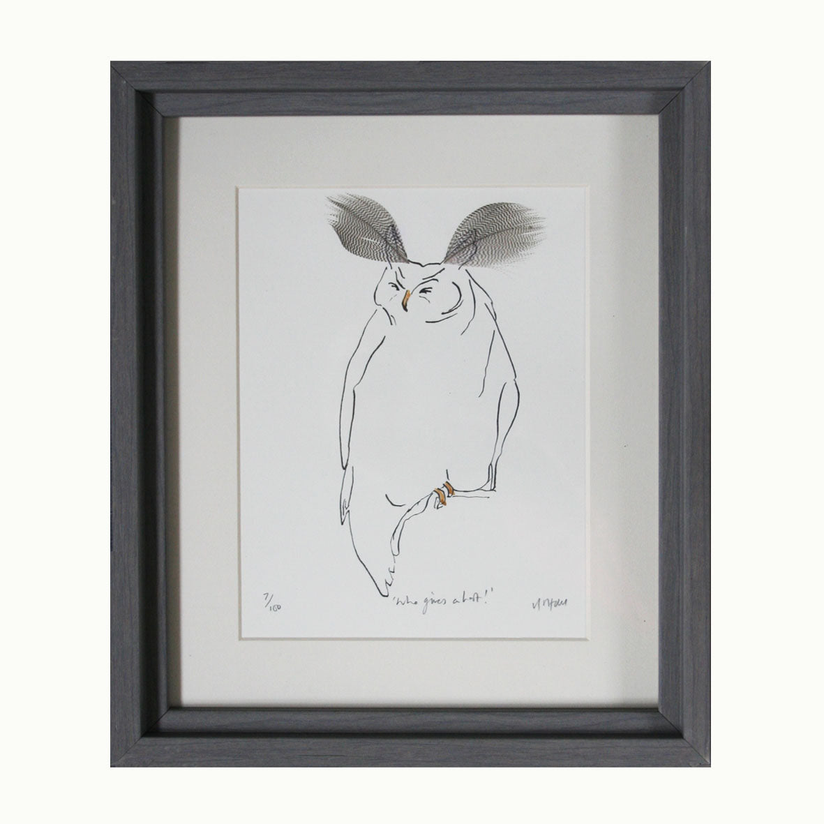 Owl Print 'Who gives a hoot'