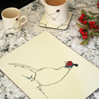 Pheasant Coasters set of four