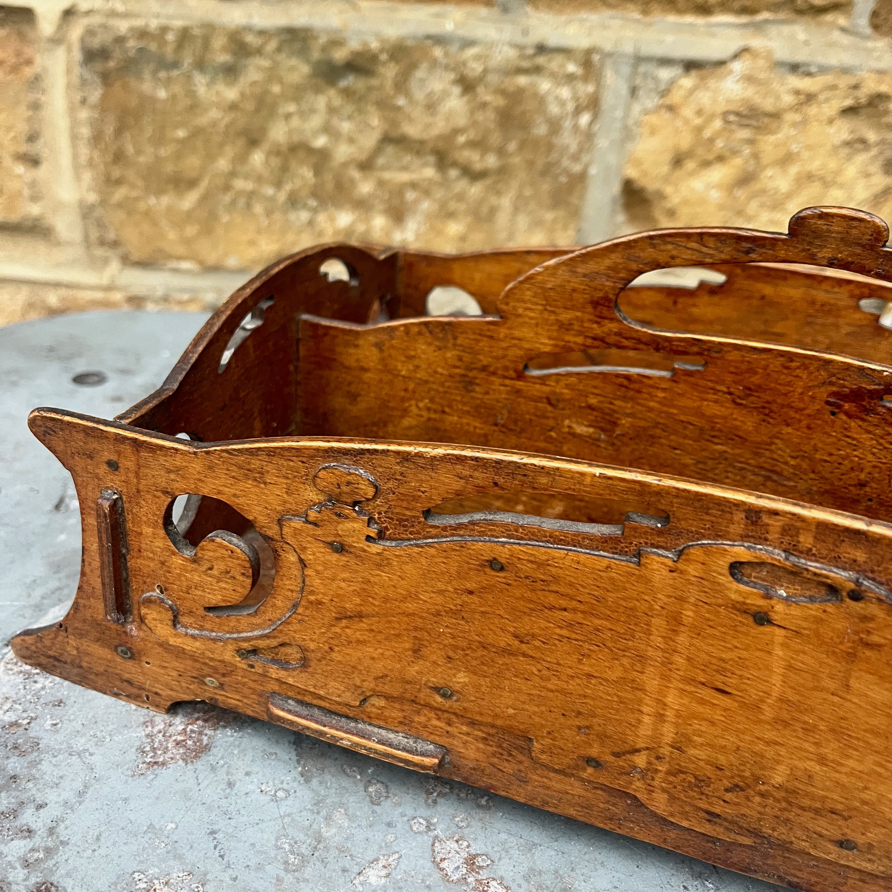 Vintage Wooden Decorative Tray